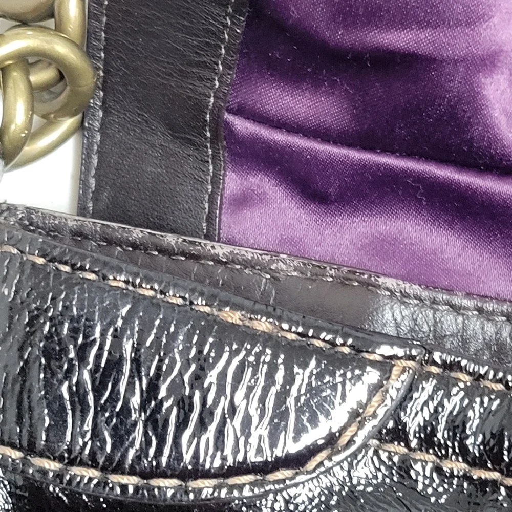 Coach Vintage Legacy Garcia Hobo Shoulder Bag Patent Brown Leather. - Picture 16 of 16